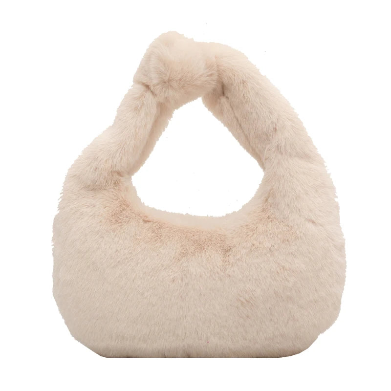 Fluffy Women's Handbag Tote Bag for Ladies