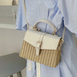 Straw Box Mini Messenger Bag Women Casual Niche Handbag
