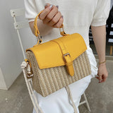 Straw Box Mini Messenger Bag Women Casual Niche Handbag