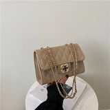 Small Fragrance Lingge Chain Bag Net Red One Shoulder Diagonal Bag