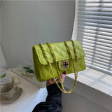 Small Fragrance Lingge Chain Bag Net Red One Shoulder Diagonal Bag
