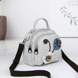 Oblique Cross Bag Wax Thread Woven Shoulder Bag