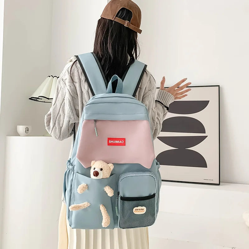 Small Fresh Schoolbag High School Junior School Girl Backpack