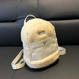 Warm Plush Tote Bag for Women Winter Shoulder Messenger Bag