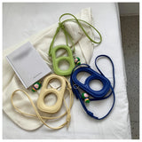 Small Bubble Shoulder Bag Mini Handbag Hollow Phone Bag