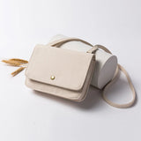 Small Square Bag Canvas Bag Japanese Style Female Sling Bag