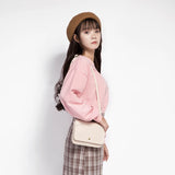 Small Square Bag Canvas Bag Japanese Style Female Sling Bag