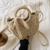 Small Straw Shoulder Bag Lady Handbag Joker