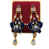 Sweet Glazed Flower Earrings & Pendant Set