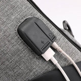 Men Messenger Bag USB Charge Waterproof Sling Chest Crossbody Bags