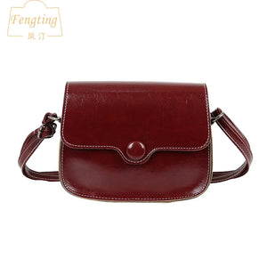 Small Vintage PU Leather Crossbody Handbag FTB074