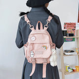Small Women's Backpack Waterproof Nylon Japanese Casual Young G