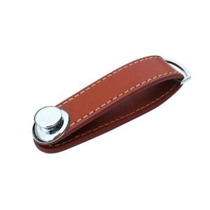 Leather Keychain Car Key Pouch Bag Holder Wallet Chain Ring Organizer
