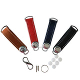 Leather Keychain Car Key Pouch Bag Holder Wallet Chain Ring Organizer