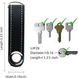 Leather Keychain Car Key Pouch Bag Holder Wallet Chain Ring Organizer
