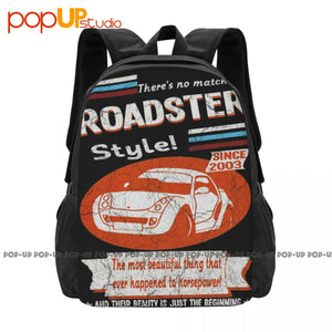 Smart Roadster 2003 Car Backpack Large Capacity Style 3d Printing Clothes Backpa