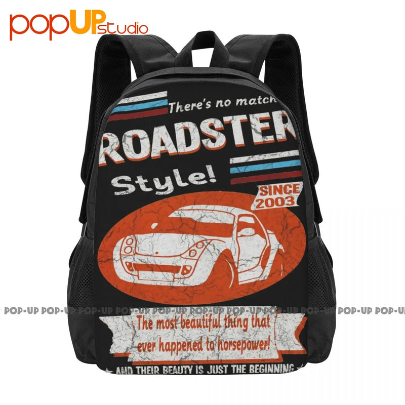 Smart Roadster 2003 Car Backpack Large Capacity Style 3d Printing Clothes Backpa