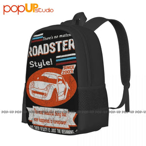 Smart Roadster 2003 Car Backpack Large Capacity Style 3d Printing Clothes Backpa