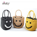 Vintage Retro Rattan Woven Straw Bag Crossbody