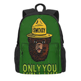 Smokey Bear You 2 Backpacks Men Women Kids Anime Backpack