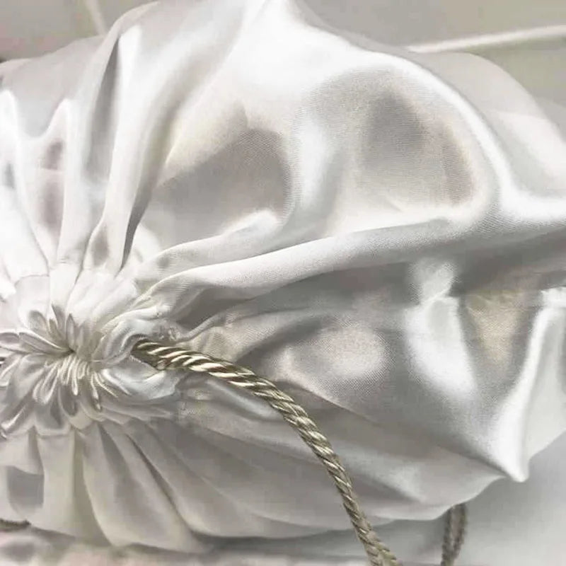 Satin Hair Bag Drawstring for Wigs/Makeup/Jewelry