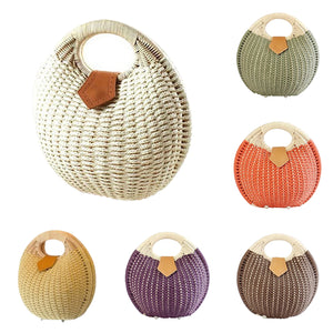 Snail's Nest Tote Handbag Summer Beach Bag Woman Straw Bag