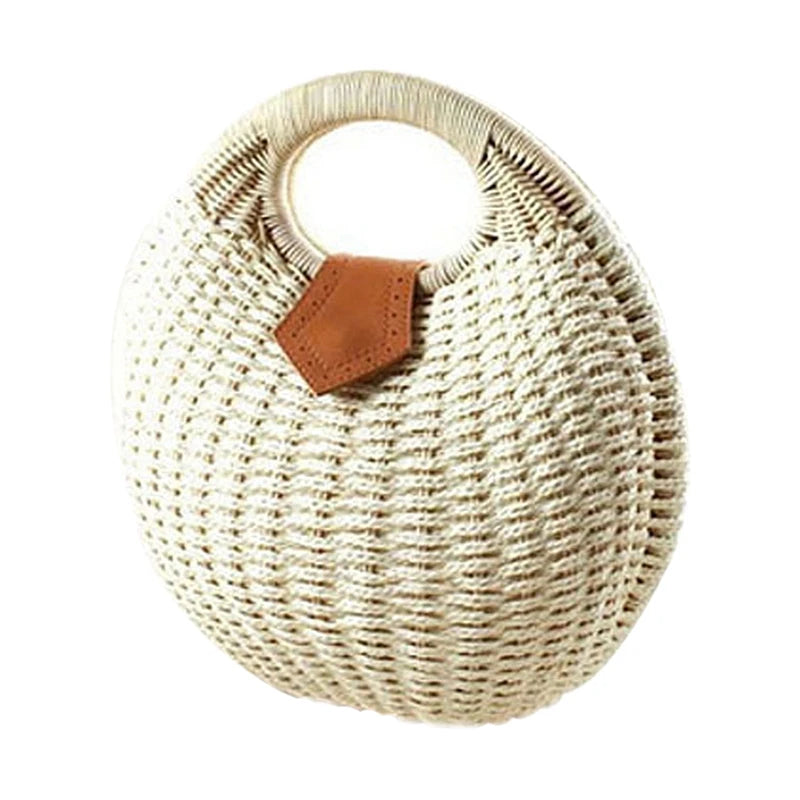 Snail's Nest Tote Handbag Summer Beach Bag Woman Straw Bag