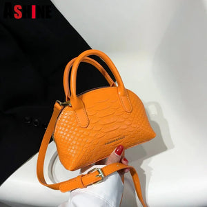Snake Pattern Ladies Shell Bags Small Women Hand Bags