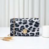 Snake Pattern Shoulder Bag Chain Small Square Bag
