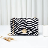 Snake Pattern Shoulder Bag Chain Small Square Bag