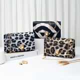 Snake Pattern Shoulder Bag Chain Small Square Bag