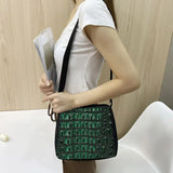 Snake Print Shoulder Bag Snake-Shaped Handbag Messenger Bags Woman
