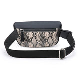 Snake Texture Women Belt Bum Bag High Women Fanny Packs