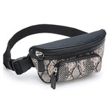 Snake Texture Women Belt Bum Bag High Women Fanny Packs