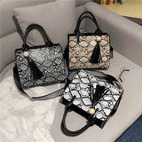 Snake Women's Crossbody Shoulder Bag High PU Party Handbag