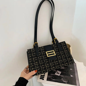 Snake Pattern Winter PU Ladies Shoulder Bag