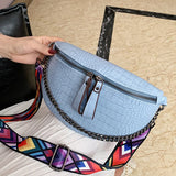 Snake Skin Shoulder Bag for Men and Women