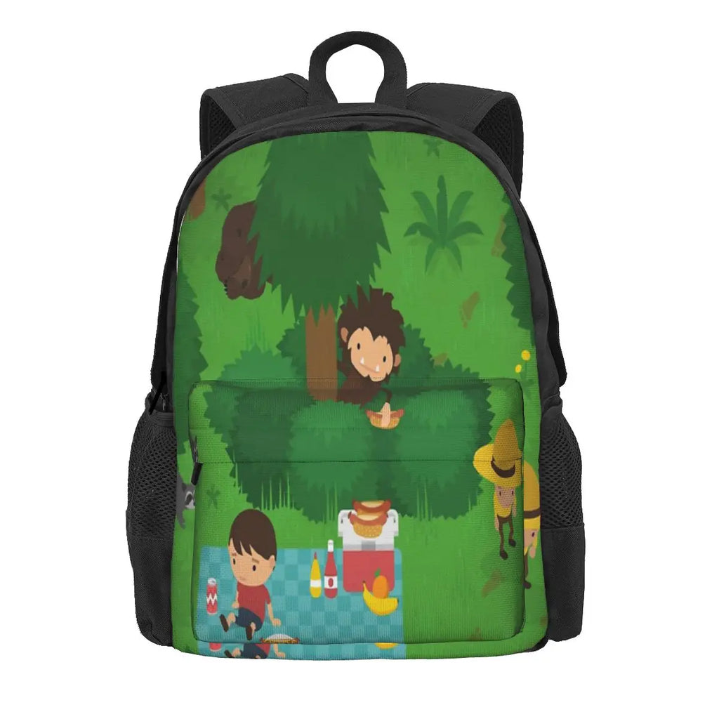 Sasquatch Picnic Backpack Vintage Men's Women's Bags