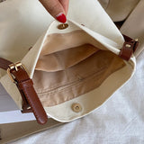 Fashion Satchel Bag for Women Canvas Tote Shopping Handbag