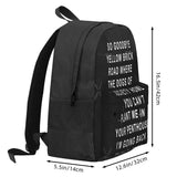 Goodbye Yellow Brick Road Backpacks - Unisex Kpop Backpack with Zip and Pockets