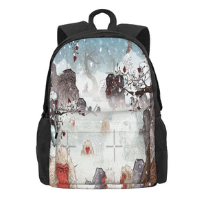Japanese Snow Monkeys Backpacks Men Women Kids