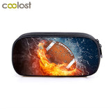 Soccerly Print Cosmetic Cases Pencil Bag Boys School Bags Kids Pencil Box