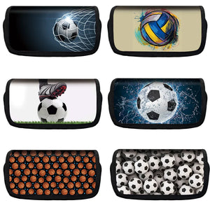 Kids Soccerly/Footbally Print Pencil Bag