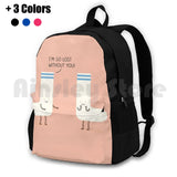Socks Love Outdoor Hiking Backpack Riding Climbing Sports Bag