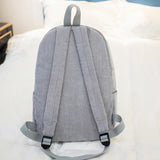 Corduroy School Backpack Teen Girls Striped Women Backpacks