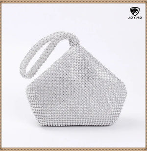 Silver Crystal Evening Bags for Women