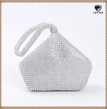 Silver Crystal Evening Bags for Women