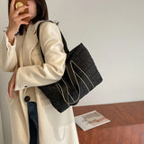 Soft Canvas Bag Woman Big Shoulder Bag Casual Shopping Totes