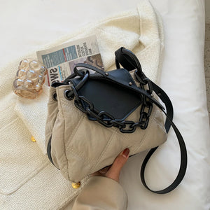 Vintage Shoulder Crossbody Bag Women Chain Handle Handbags