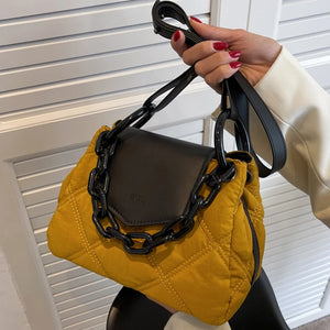 Vintage Shoulder Crossbody Bag Women Chain Handle Handbags